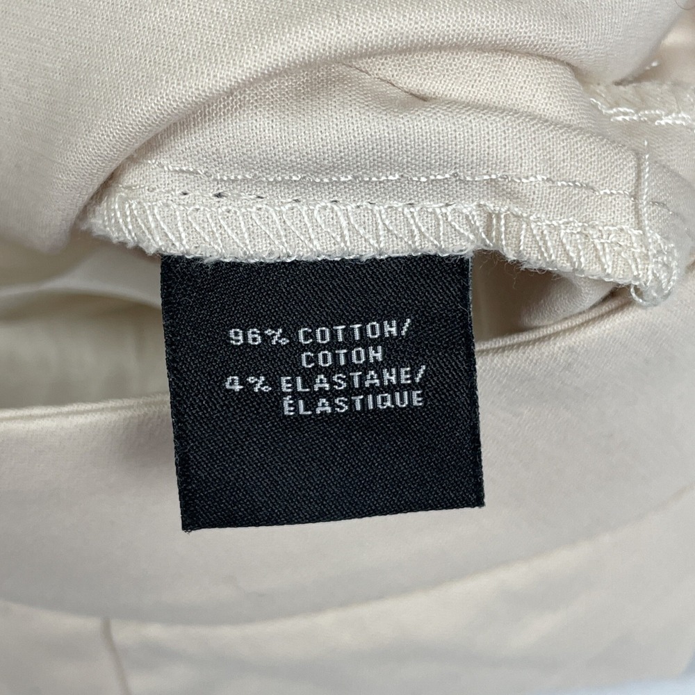 Lafayette 148 Pants Women's Size 4 Ivory Cotton‎ Stretch Office Comfort Career - Picture 4 of 12